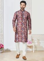 Cotton Ethnic Butti Multi Colour Casual Wear Printed Readymade Kurta Pajama